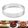 Baking Tools 20cm Round Stainless Steel Cake Hole Molds Mousse Tart Ring Pizza Dessert DIY Decor Mould Kitchen Tool