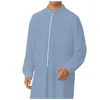 Abbigliamento etnico 2024 tasca casual camicia lunga camicia musulmana araba uomini islamici saudi jubba uomo kaftan thobe caftan homme abayas abito