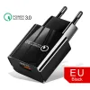 Hurtownia Mini Portable Szybkie szybkie ładowanie 20 W 5V 3A QC3.0 UE US Wall Charger Adapter