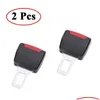 Autres pièces automobiles 2 pcs 3 couleurs voiture ceinture de sécurité clip extension sécurité ceinture de sécurité serrure boucle bouchon épais insert douille livraison directe Automobi Oteno