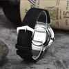 Designer varumärke armbandsur av män kvinnor kvalitet kvarts titta på klassisk enkelhet mode handband-läderband rem affär bankett klockor armband b088