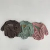 9318 dinossauro bebê bodysuit outono e inverno diversão dinossauro meninos roupas velo algodão menina onesies 240119