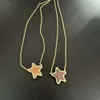 Kendrascotts ontwerper Kendras Scotts kleurrijke kristallen tanden ketting dames sieraden stijl geometrisch vijfhoekige sterrenkraag