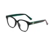 Czytanie okularów dla kobiet okrągłe okulary przeciwsłoneczne projektant męscy przezroczyste klasyczne czyste okulary optyczne 0040