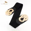 Bälten Luxury Belt Designer Women Universal Elastic Stretch Bandage Leather Stretchy SCB0206