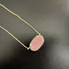 kendrascott necklace Designer Kendras Scotts k Elisa's Colorful Necklace Clavicle Chain Women's Jewelry Pink Crystal Teeth