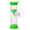 Timer piasku 2 minuty plastikowy kubek ssący klepsydra szczoteczki do zębów dla dzieci zegar piaskowy Timer Sandglass Desktop Ozdoba Prezent Mhy024