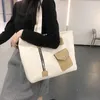 Sacos de noite Bolsa de ombro de lona minimalista para senhoras 1 deslizamento zip bolso resistente diário tote estudante grande tamanho laptop bolsas bolsa