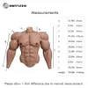 Accesorios de disfraces Mr. Olympia Traje con músculos de silicona con brazo Disfraces de cosplay Fortalecer Body Actualización Falso Hombre Artificial Disfraz