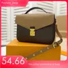 Kvinnlig kvinna modedesigner väska axelväska handväska handväska med originalt lådkort äkta läder korskålkedja högkvalitetskvalitet handväskor s