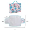 Travel Durable Toddler Changing Table Folding Diaper Bag Baby Diaper Changing Pad Cartoon Waterproof Mat 240119