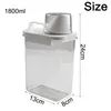 Liquid Soap Dispenser Airtight Laundry Detergent Washing Powder Container With Measuring Cup For Softener Bleach Storage