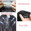 Ręcznie robione przezroczyste szwajcarskie koronkowe ludzkie grzywki do włosów na grzywnych włosach naturalne włosy dla kobiet przerzedzających objętość 240118