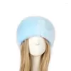 Berretti Fascia pelosa Soffice pelliccia sintetica Cappello da donna per ragazza Inverno Viaggio all'aperto Fasce calde per signora carina