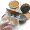 収納ボトル6パック幅のある木製メイソン瓶のふた /メイソン /瓶天然木製食品グレード素材再利用可能なサンドイッチバッグ洗える