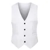 Men's Vests Mens Vest Clothing Waistcoat All Seasons Autumn Business Double-breasted Formal Sleeveless Any Ocassion