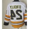 Hommes Bobby Orr Boston Vintage Hockey Jerseys 7 Phil Esposito 24 Terry O'reilly 8 Cam Neely 77 Ray Bourque cousu CCM Rétro Uniformes Blac Hig