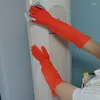 Disposable Gloves 1 Pair Extend Rubber Latex Household Kitchen Waterproof Dishwashing Bathroom Cleaning Accessories Work