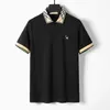 Våren lyx Italien män designer polo skjortor high street broderi liten hästkrokodil tryckkläder mens varumärke polo skjorta m-3xl 22 färger