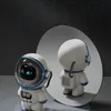 Alto-falantes portáteis astronauta inteligente bluetooth alto-falante novo despertador digital rádio fm fácil de usar um yq240124