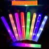 1-6 st LED-ljusemitterande stick bulkfärg RGB ljusemitterande skumpinne cheerleading rör mörkt ljus som används för jul födelsedag bröllopsfest leveranser 240124