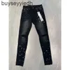 Purple Brand Jeans Designer Mens Denim Trousers Fashion Pants Straight Design Retro Streetwear Casual Sweatpants