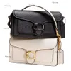 White Sacoche Womens Man Designer Tabby torby S Torebka TOTE Skórzana bagietka EMED lustro jakość crossbody moda moda torba na kopertę Atchel