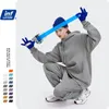 INFLATION Mens Hoodies and Sweatpants Set Winter Warm Fleece Tracksuit Unisex Jogging Suit 240122