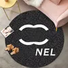 Designer Living Room Circular Carpet Classic Logo Printed Carpet Bedroom Living Room Coffee Floor Mat Rugs Home Decoration Carpet