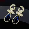 Boucles d'oreilles pendantes Funmode pour femme, bijoux longs colorés, goutte d'eau, accessoires modernes pour femmes, vente en gros, FE344