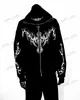 Herrtröjor tröjor vintage kläder män y2k stil zip up hoodie harajuku mode gotiska streetwear kvinnor hip hop punk goth överdimensionerad tröja kappa t240124