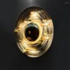 Wall Lamp Nordic Stainless Steel Lamps Living Room Background Aisle Porch Bedroom Light Bedside Decoration Lighting