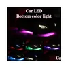 Luces decorativas 100W 5050 Smd Led Ip68 Lámpara de luz impermeable para debajo del coche Rgb Underglow Tira flexible Control de aplicación de voz7438548 Dro Otuit