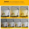 Desk Lamps LED Desk Lamp Eye-protected USB Table Lamp Clip On Light with Switch 9-Levels Brighness 3-Levels Colors For Reading Working YQ240123