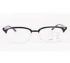 Vintage progresywne okulary odczytu Czarne ramy wieloogniskowe okulary Multi Focus Blish i Far Women Mężczyźni Multifunkcyjne okulary 19993063