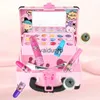 Schönheit Mode ldren Make-Up Kosmetik Box Prinzessin Kind Spielzeug ldren's Pretend Play Set Lippenstift Lidschatten Sicherheit Ungiftig Spielzeug kit Für Girlvaiduryb