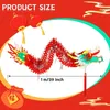 Chinese Jaar Draak Lantaarn Opknoping Decoratie 3D Rood Papier 2024 Lente Festival Party Ornament Home Decor 240119