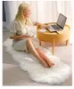 Tapis en laine de fourrure douce pour chambre à coucher, salon, canapé moelleux, coussin de chaise, tapis de sol de chevet poilu lavable, tapis de chambre à coucher 240122