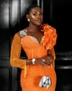 2024 ASO ebi Orange Gheath Proom Dress Crystals Sextals Sexy Aseval Party Second Sectree Onvisply Condragement Dresses Robe de Soiree Zj61