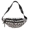 Sacs de taille imprimé léopard pour femmes, sac de taille pratique, sac de poitrine à la mode, sacoche à Point léopard avec poches