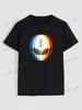 T-shirts Heren Casual T-shirt Met Alien Print Korte Mouw T-shirt Met Ronde Hals Voor De Zomer T240124