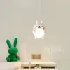 Kroonluchters Schattige kinderkamer Kleine witte beer Lampen Moderne warme romantische kleine meisjesjongen Slaapkamer nachtkastje Kroonluchter