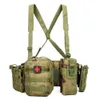 Ensemble de ceinture tactique extérieure MOLLE camouflage Oxford ceinture d'entraînement CS étanche ceinture de chasse détachable 240111