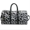 Totes Bag Women PU Leopard Impresión Diseñador de bolsos 44 cm Bolsa de lona de equipaje transparente2217