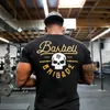 T-shirts hommes GYM Shirt Sport T-shirt Hommes Rashgard Fit T-shirt de course Hommes Fitness Tshirt Élastique Marque Sportswear Basketball Tshirt Tops T240124