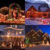 LED-Eiszapfenlichter, 400 LEDs, Vorhang-Lichterkette mit 75 Tropfen, durchsichtiger Draht-LED-Lichterkette für Weihnachten, Thanksgiving, Ostern, Halloween, Party-Hintergründe, Dekorationen
