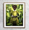 Ruud van Empel Art Works Debout en robe verte jaune Art Poster Décoration murale Photos Art Print Poster Unframe 16 24 36 47 pouces 8047764