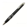 Pallpoint Pens Wholesale 5A Crystal على Top Rollerball Gel Black and Sier Circle E M Roller BEL