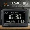 Haut-parleurs portables Horloge Azan 8 sons Athan al-fajia plus grand écran LCD multi-langues calendriers grégoriens Hijir bureau de prière musulman réveil YQ240124