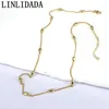 Colliers 20 pièces minimaliste plaqué or chaînes à maillons chaînes de perles colliers dernière conception de bijoux pour la fabrication de bijoux colliers accessoires